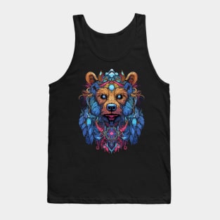 DMT Art Psychedelic Bear Tank Top